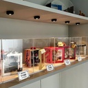 OVJ Diorama Plastic Display Box White Base H30cm x W30cm x L30cm