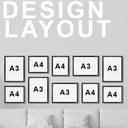 OVJ Wooden Magnetic Display Board A3