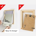 OVJ Wooden Magnetic Display Board A3