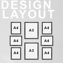 OVJ Wooden Magnetic Display Board A4