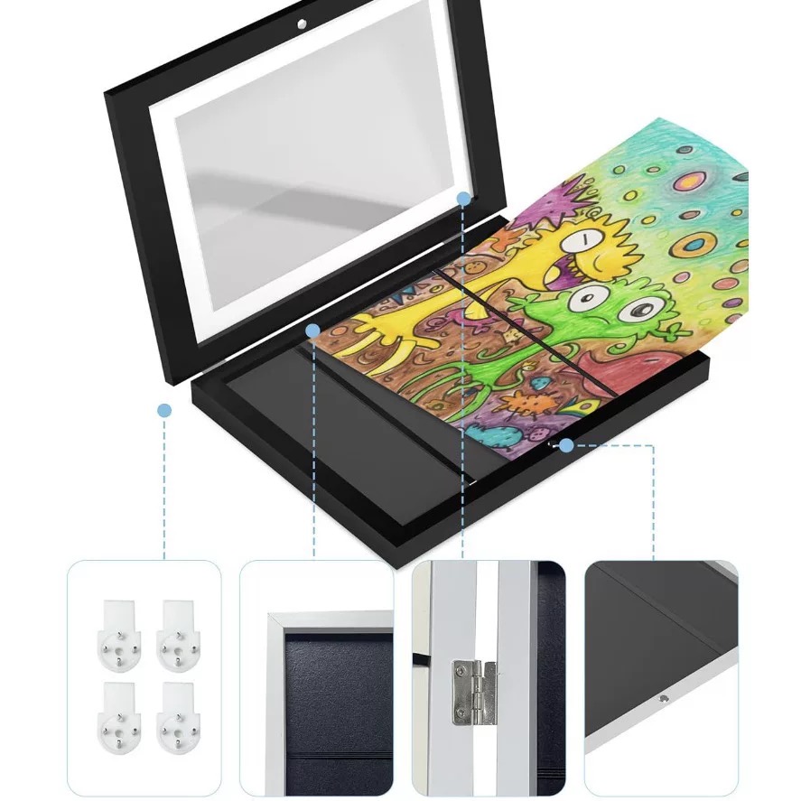 OVJ Plastic Magnetic Flip Picture Frame A3