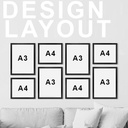 OVJ Acrylic Magnetic Flip Picture Frame A3