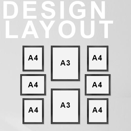 OVJ Mount Board Window A3 With A4 White Window