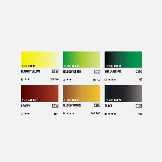 SHINHAN Professional Watercolor 7.5ml Set x 13