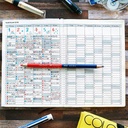 TOMBOW 8900 Vermilion/Prussian Blue Pencil x 12