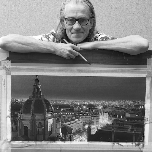 TINTORETTO Thin Golden Taklon Filbert Brush 28 By Thierry Duval