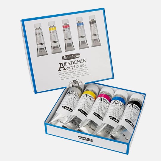 SCHMINCKE Akademie Acrylic 60ml Set x 5