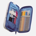 LIHIT LAB. Smart Double Pen Case Blue
