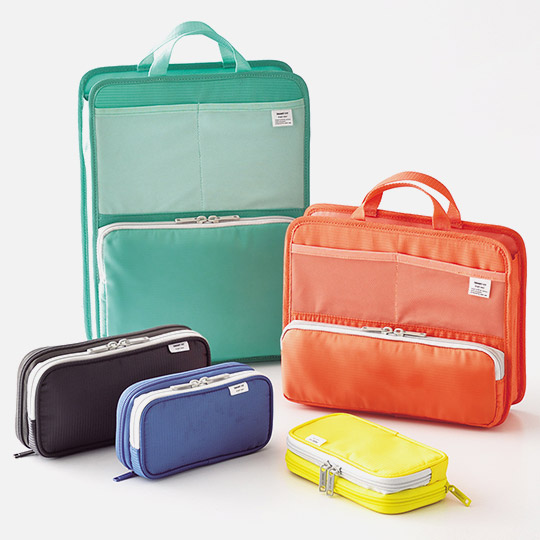 LIHIT LAB. Smart Double Pen Case Blue