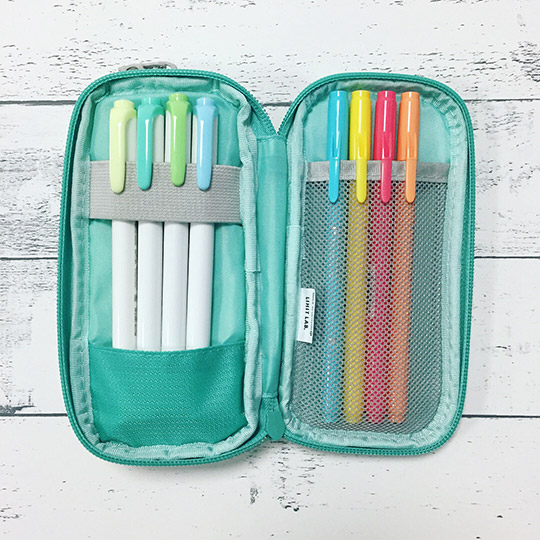 LIHIT LAB. Smart Double Pen Case Blue