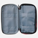 LIHIT LAB. Triple Zipper Pen Case Jet Black