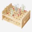 OVJ Wooden Scissors Organiser 30-Hole