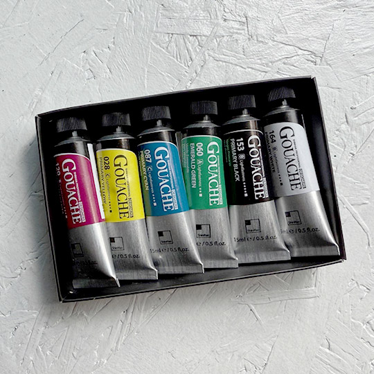 SHINHAN Designers Gouache 15ml Set x 6