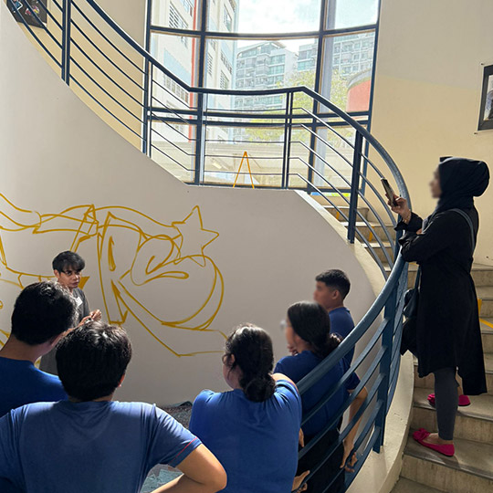 DISCOVER Street Art Mural (Artist x Student Collaboration) By TASA