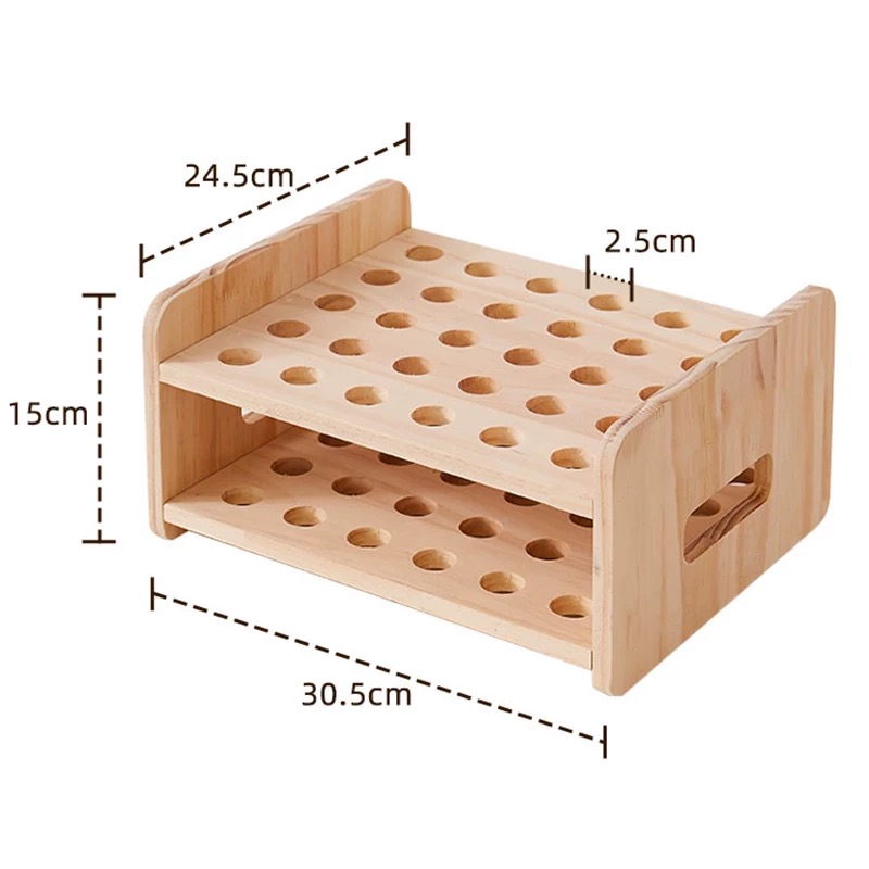 OVJ Wooden Scissors Organiser 30-Hole