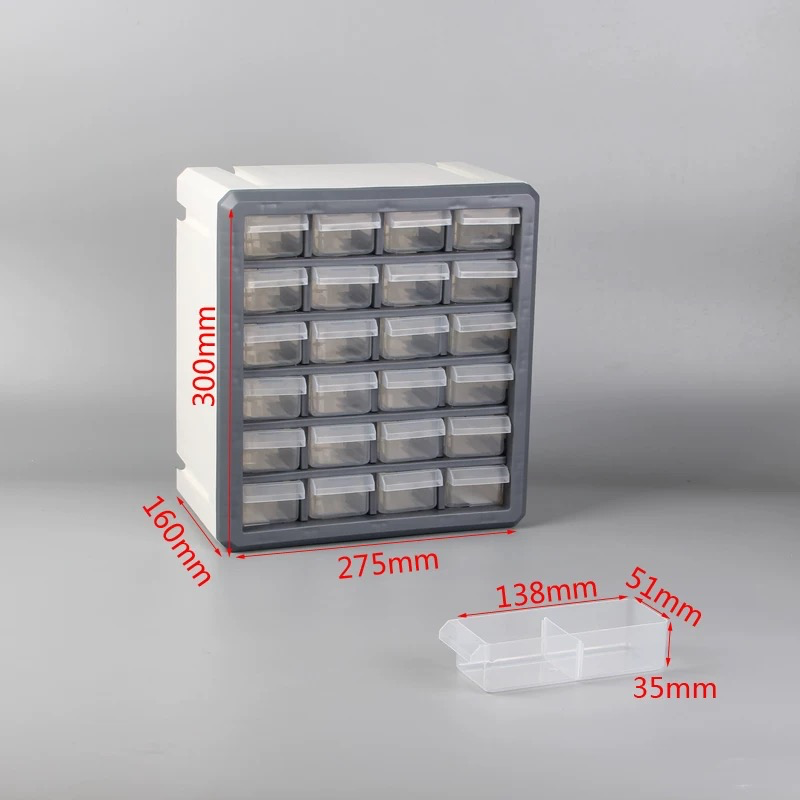 OVJ Storage Shelf With 24 Drawers