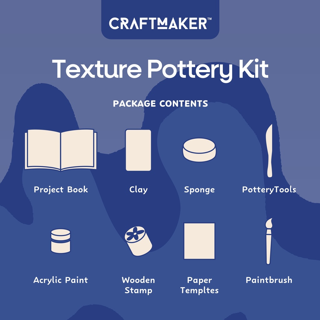 HINKLER Craft Maker Textured Pottery Kit
