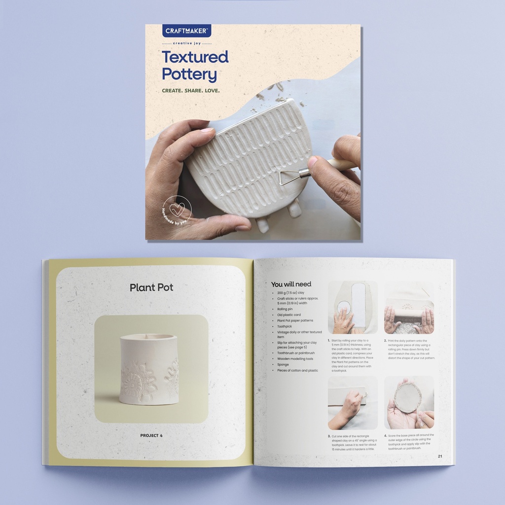 HINKLER Craft Maker Textured Pottery Kit