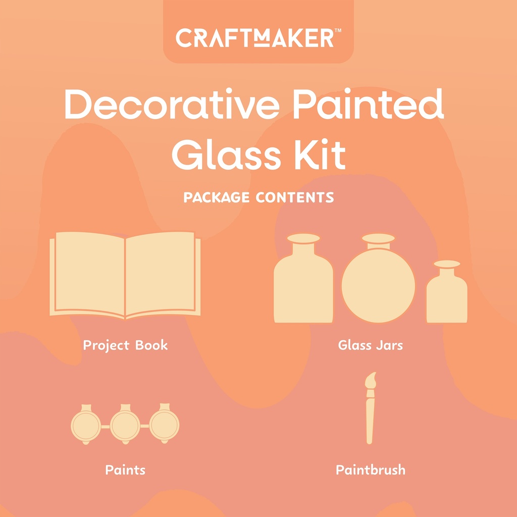 HINKLER Craft Maker Decorative Painted Glass Kit