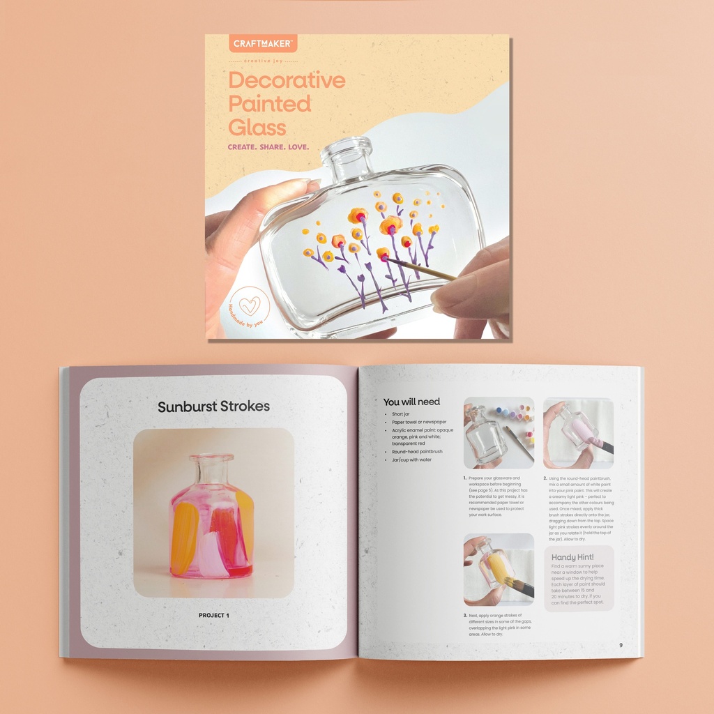 HINKLER Craft Maker Decorative Painted Glass Kit