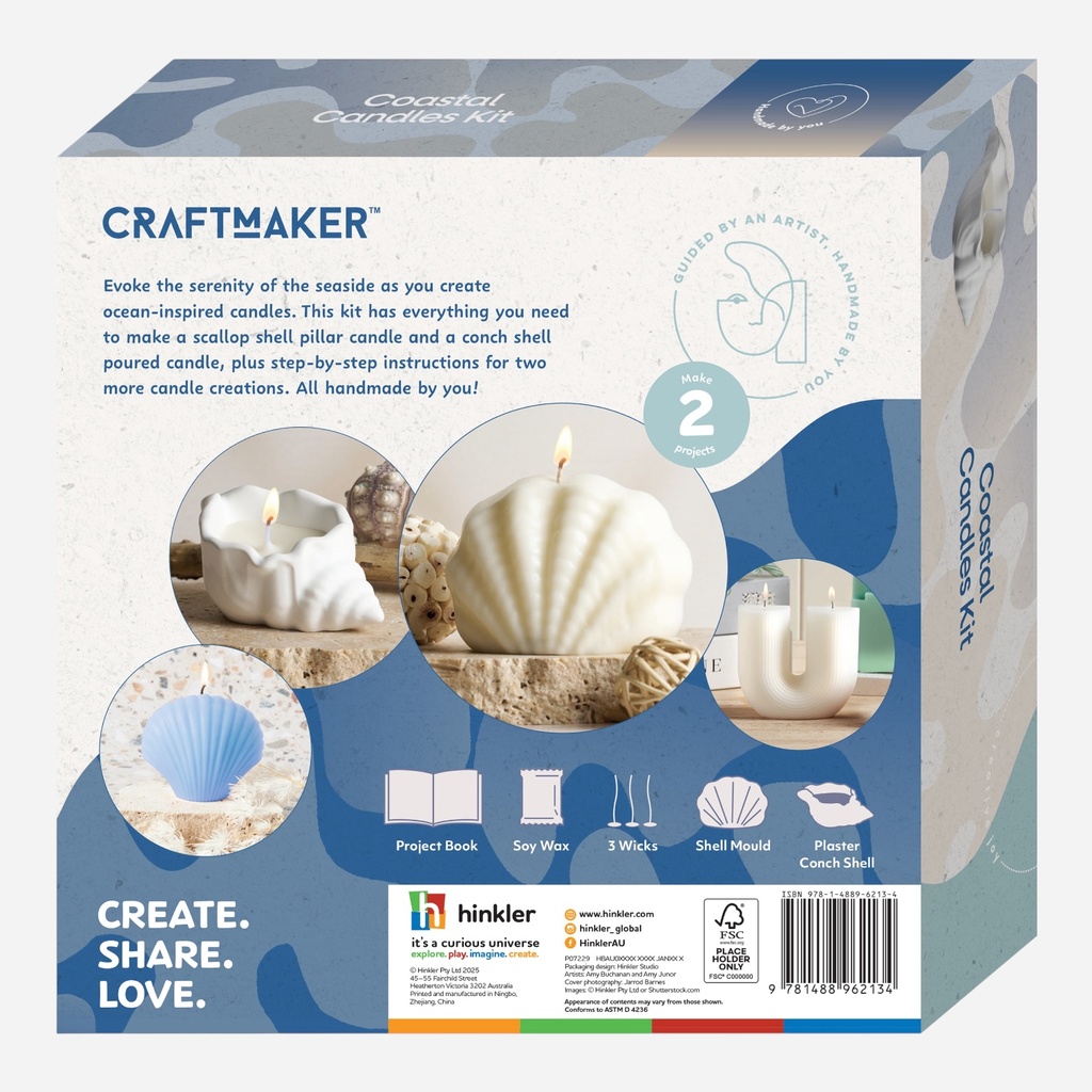 HINKLER Craft Maker Coastal Candles Kit