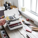 OVJ Drawing Pencil Storage Box Smoke White