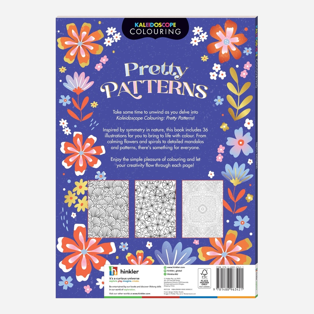 HINKLER Kaleidoscope Colouring - Pretty Patterns