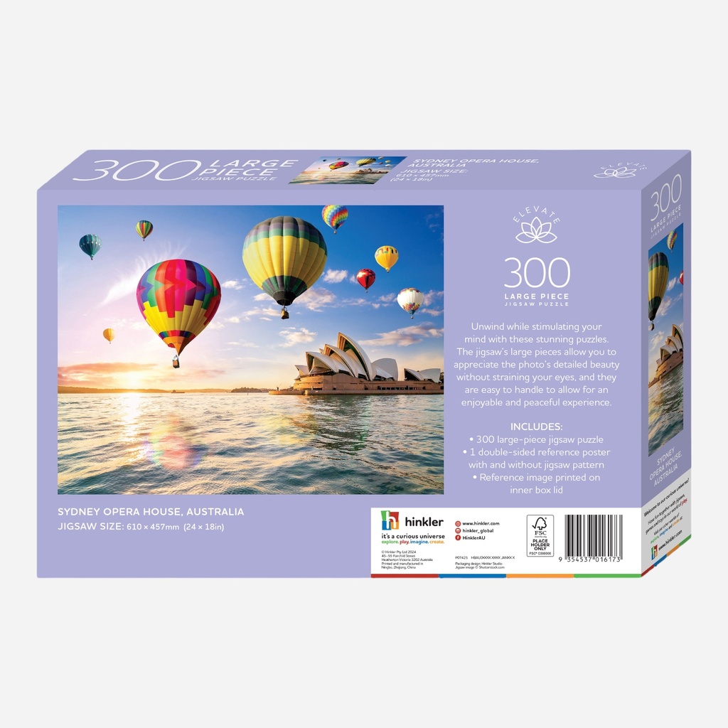 HINKLER Elevate Jigsaw Puzzle 1000 Pieces - Sydney Opera House, Australia