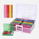 OVJ Plastic Storage Box Organiser With 16 Color Boxes (Best Use With Pencils & Pastels)