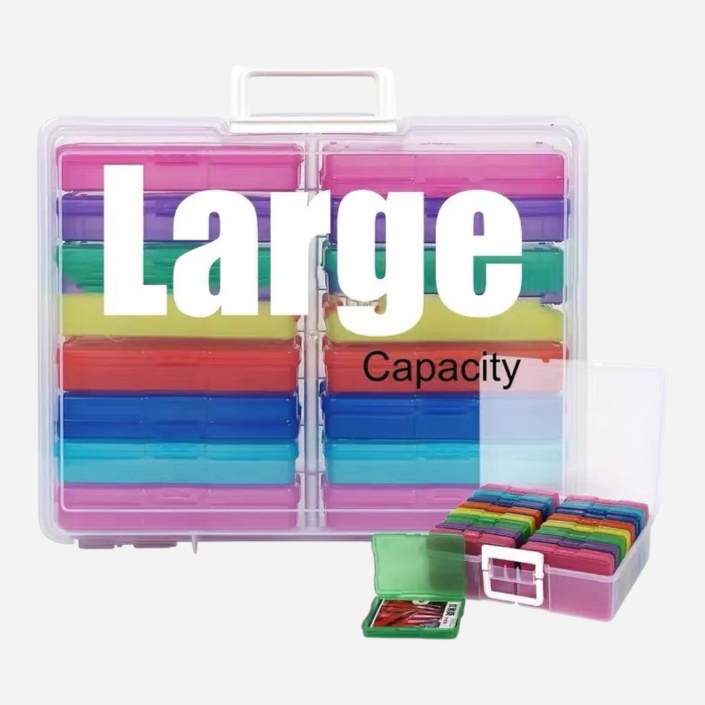 OVJ Plastic Storage Box Organiser With 16 Color Boxes (Best Use With Pencils & Pastels)