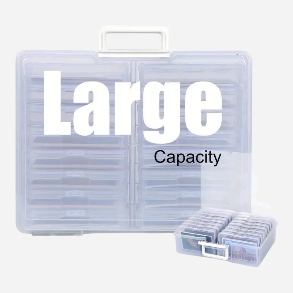 OVJ Plastic Storage Box Organiser With 16 Clear Boxes (Best Use With Pencils & Pastels)