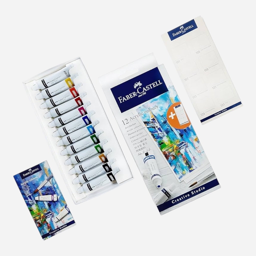 FABER-CASTELL Creative Studio Acrylic Color 9ml Set x 12