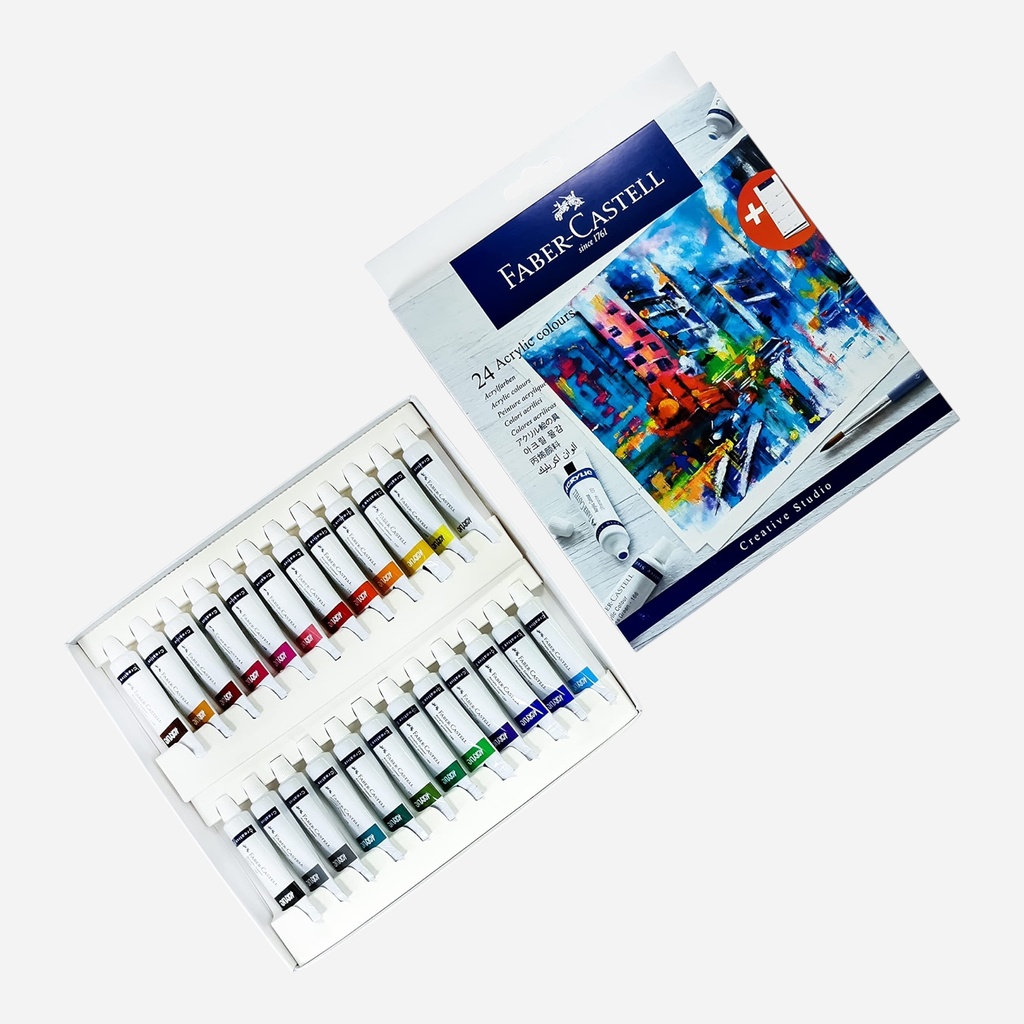 FABER-CASTELL Creative Studio Acrylic Color 9ml Set x 24