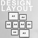 OVJ Acrylic Magnetic Flip Picture Frame A3