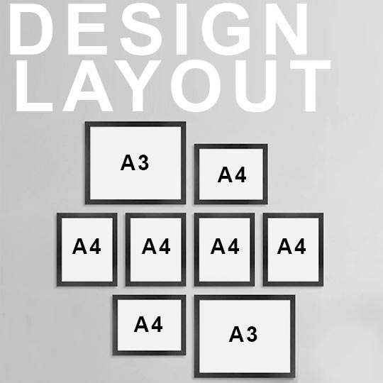 OVJ Acrylic Magnetic Flip Picture Frame A4