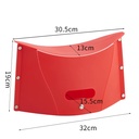 OVJ Collapsible Plastic Stool Red