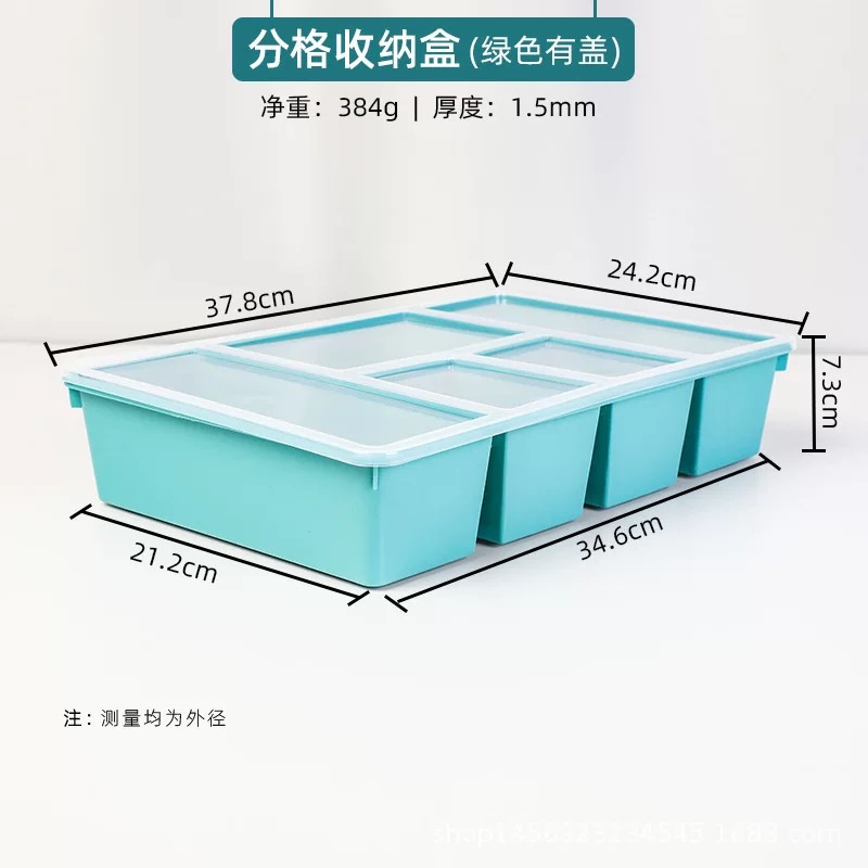 OVJ Plastic Desktop Organiser With Cover Yellow