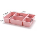 OVJ Plastic Desktop Organiser With Cover Yellow