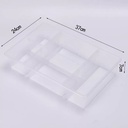 OVJ Plastic Desktop Organiser With Cover Yellow