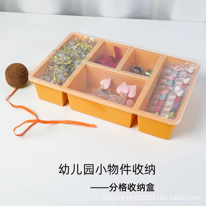 OVJ Plastic Storage Organiser With Cover Blue