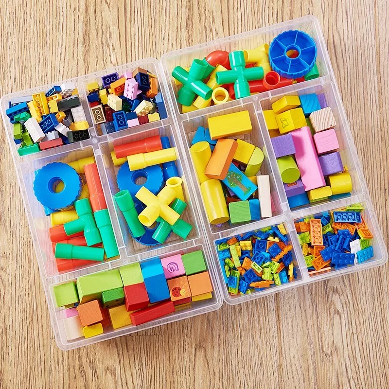 OVJ Plastic Storage Organiser With Cover Clear