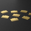 MIDORI Index Clip (S) Chiratto Brass x 8