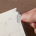 MIDORI Index Clip (S) Chiratto Silver x 8