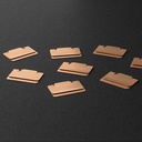 MIDORI Index Clip (S) Chiratto Copper x 8