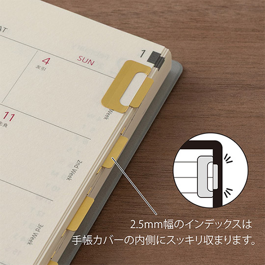 MIDORI Index Clip Chiratto Brass x 8