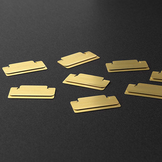 MIDORI Index Clip Chiratto Brass x 8