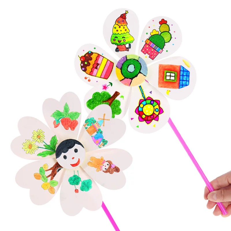 OVJ Paper Flower Windmill 20cm