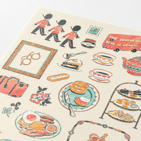 MIDORI Sticker Motifs Country UK