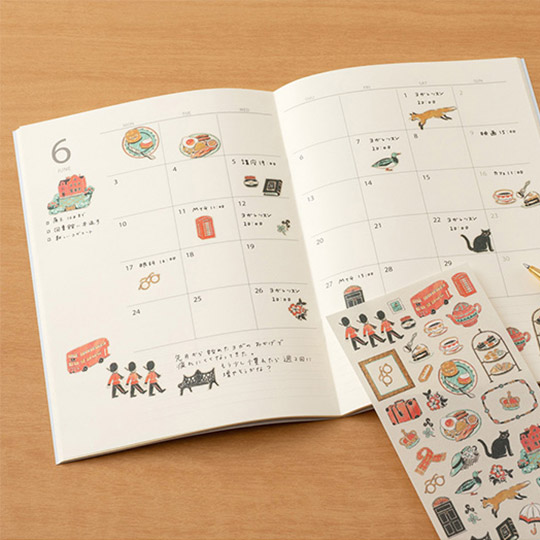 MIDORI Sticker Motifs Country UK