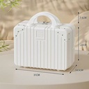 OVJ Plastic Suitcase 14" White